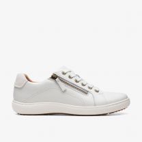 Clarks Women's Nalle Lace Sneaker White Leather - 26165001