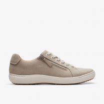 Clarks Women's Nalle Lace Sneaker Stone Nubuck - 26177360