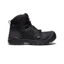 KEEN Utility Men's 6" Independence Carbon Fiber Toe Waterproof Work Boot Black/Black - 1026486