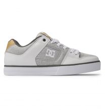 DC Shoes Men's Pure Shoes Grey/White/Grey - 300660-XSWS