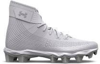 Under Armour Men's Highlight Franchise Football Shoe White/Metallic Silver/Metallic Silver - 3023718-101