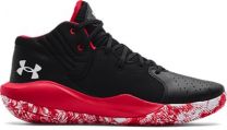 Under Armour Unisex Jet '21 Basketball Shoe Black/Red/White - 3024260-002