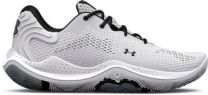 Under Armour Men's Spawn 4 Basketball Shoes White/White/Metallic Silver - 3024971-102