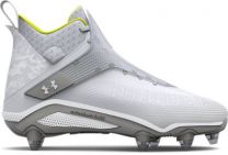 Under Armour Men's UA Highlight Hammer MC Wide (D) Football Cleat White/Metallic Silver/White - 3025086-101