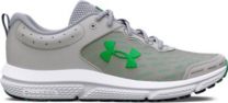 Under Armour Men's UA Charged Assert 10 Running Shoes Mod Gray/Mod Gray/Green Screen - 3026175-103