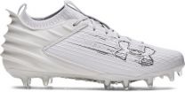 Under Armour Men's Blur Smoke 2.0 Molded Football Cleat White/White/Metallic Silver - 3026330-101