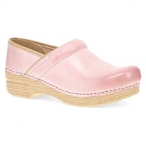 Dansko Women's Professional Clog Pink Milled Burnished Leather - 306331421