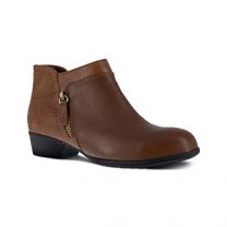 Rockport Works Women's Carly Alloy Toe Side-Zip Work Boot Brown - RK752