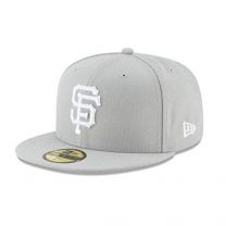 New Era 59Fifty Hat San Francisco Giants Basic Gray Fitted Cap 11591106