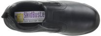 Skidbuster 5077 Women's Leather Slip Resistant Slip-On,Black,8 M US