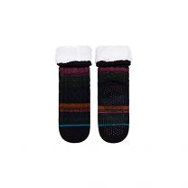 Stance Unisex Toasted Slipper Crew Socks Black Stripe - A549D21TOA-BLK