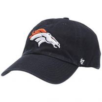 NFL Denver Broncos Clean Up Adjustable Hat, Navy, One Size Fits All Fits All