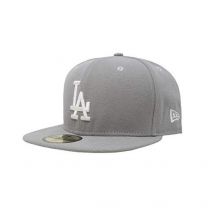 New Era Men's Fitted hat Los Angeles Dodgers Gray/White Cap 11591145