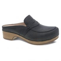 Dansko Women's Bel Mule Black Oiled Pull Up Leather - 9424501600