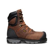 KEEN Utility Men's 8" Camden Carbon Fiber Toe Insulated Waterproof Work Boot Leather Brown/Black - 1027673