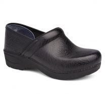 Dansko Women's XP 2.0 Pull Up Clog Black Tooled Floral Leather - 3950320202