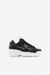 FILA Unisex Kids' Disruptor II EXP Black/White/Black - 3XM01562-021