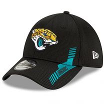 New Era Men's Black Jacksonville Jaguars 2021 NFL Sideline Home 39THIRTY Flex Hat
