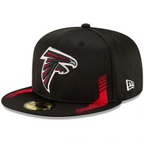 New Era Men's Black Atlanta Falcons 2021 NFL Sideline Home 59FIFTY Fitted Hat