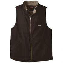 Wolverine mens Big-tall Upland Rugged Twill Sherpa Lined Vest
