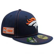 New Era Men's Denver Broncos Official NFL Sideline Road 59Fifty Fitted Cap