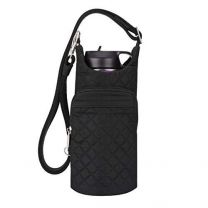 Travelon Antii-Theft Boho Insulated Water Bottle Tote Black - 43426-500