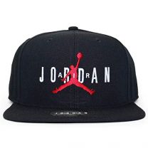 Nike Unisex-Adults Jordan PRO Jumpman AIR HBR Cap AV9765-010 - Black/Black/Black/Gym RED