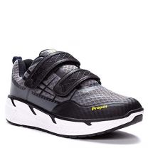 Propet Men's Ultra Strap Athletic Shoe Grey/Black - MAA203MGYB