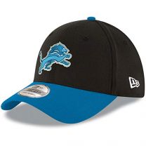 New Era Men's Black/Blue Detroit Lions Team Classic Two-Tone 39THIRTY Flex Hat