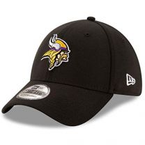 New Era Men's Black Minnesota Vikings Team Classic 39THIRTY Flex Hat