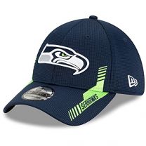 New Era Men's College Navy Seattle Seahawks 2021 NFL Sideline Home 39THIRTY Flex Hat