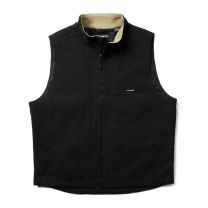 WOLVERINE Men's Sherpa Collar Canvas Vest Black - W1207250-003
