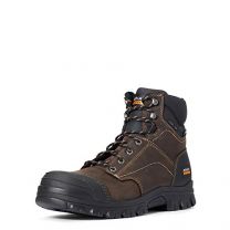 ARIAT WORK Men's 6" Treadfast Steel Toe Waterproof Work Boot Dark Brown - 10034673