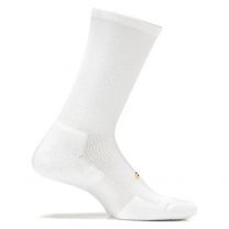 Feetures Unisex High Performance Cushion Crew Socks White - FA10100