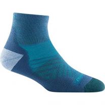 Darn Tough Women's Run Quarter Ultra-Lightweight Running Sock Baltic - 1048-BALTIC