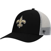 '47 Men's Black/White New Orleans Saints Trucker Snapback Hat