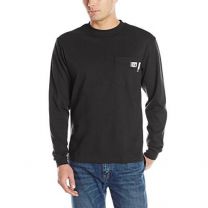 WOLVERINE Men's Flame Resistant Long Sleeve T-Shirt Black - W1023290-003
