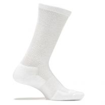 Feetures Unisex Therapeutic Cushion Crew Socks White - F100300