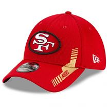 New Era Men's Scarlet San Francisco 49ers 2021 NFL Sideline Home 39THIRTY Flex Hat