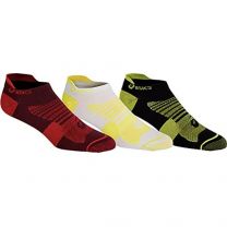 ASICS Men's Quick Lyte Plus 3-pack Ankle Socks Deep Marz/Yuzu Pop - 3031A027-605