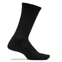 Feetures Unisex Therapeutic Cushion Crew Socks Black - F100301