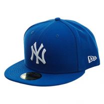 New Era 59Fifty Hat New York Yankees MLB Basic Blue Fitted Cap 11591129