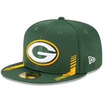 New Era Men's Green Green Bay Packers 2021 NFL Sideline Home 59FIFTY Fitted Hat