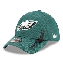 New Era Men's Midnight Green Philadelphia Eagles 2021 NFL Sideline Home 39THIRTY Flex Hat