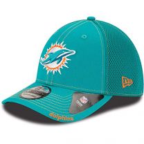 New Era Men's Aqua Miami Dolphins 39THIRTY Neo Flex Hat