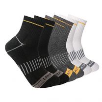 Caterpillar Men's Advanced Half Cushion Quarter Socks (6 Pack) Multi - 43CT302349TB-BMU