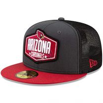 New Era Men's Graphite/Cardinal Arizona Cardinals 2021 NFL Draft On-Stage 59FIFTY Fitted Hat