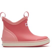 Xtratuf Big Kids Ankle Deck Boot, Coral, Size 1(M)