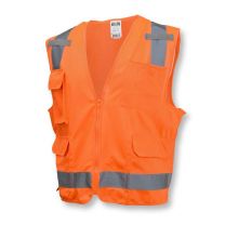 Radians SV7 Surveyor Type R Class 2 Safety Vest Hi-Viz Orange - SV7O