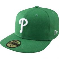 New Era 59Fifty Hat Philadelphia Phillies MLB Basic Green Fitted Cap